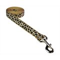 Fly Free Zone,Inc. 6 ft. Leopard Dog Leash; Natural - Medium FL685309